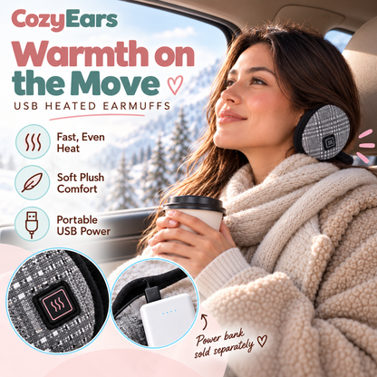 CozyEars™  Rechargable Heated Earmuffs
